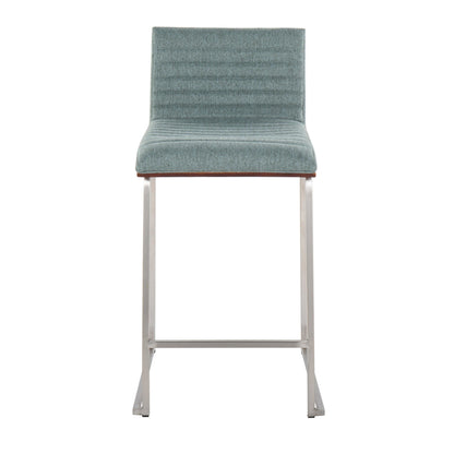 Majestic Office Furniture Mara 26" Fixed-Height Counter Stool - Set of 2