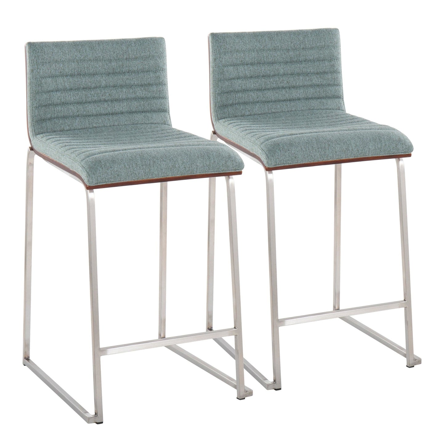 Majestic Office Furniture Mara 26" Fixed-Height Counter Stool - Set of 2