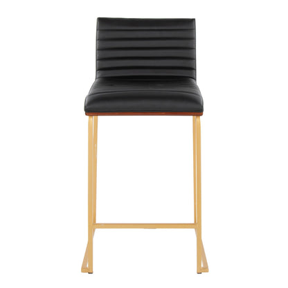 Majestic Office Furniture Mara 26" Fixed-Height Counter Stool - Set of 2
