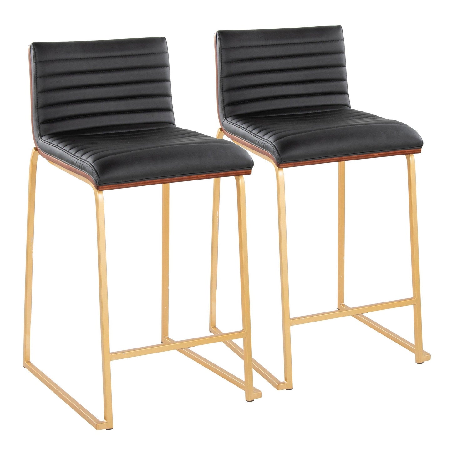 Majestic Office Furniture Mara 26" Fixed-Height Counter Stool - Set of 2