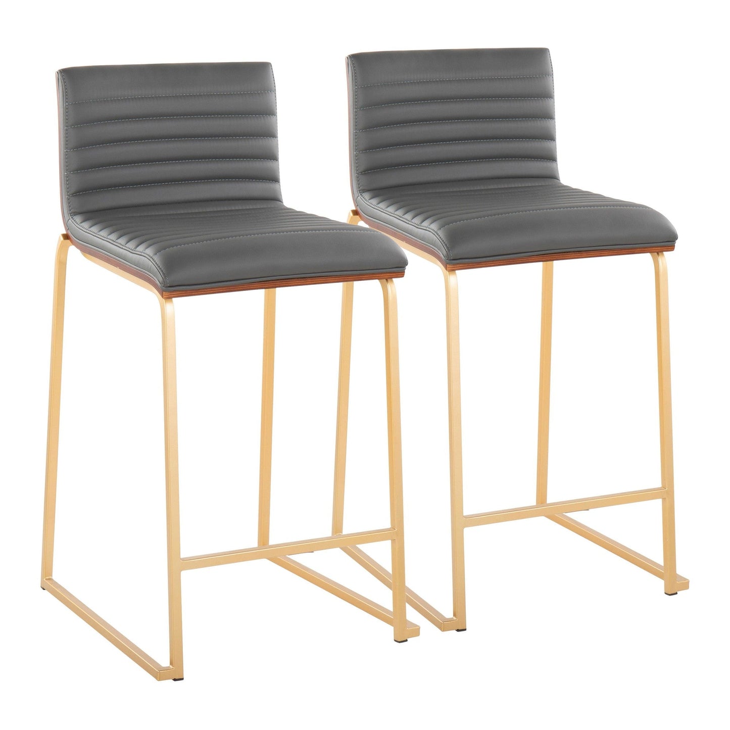Majestic Office Furniture Mara 26" Fixed-Height Counter Stool - Set of 2