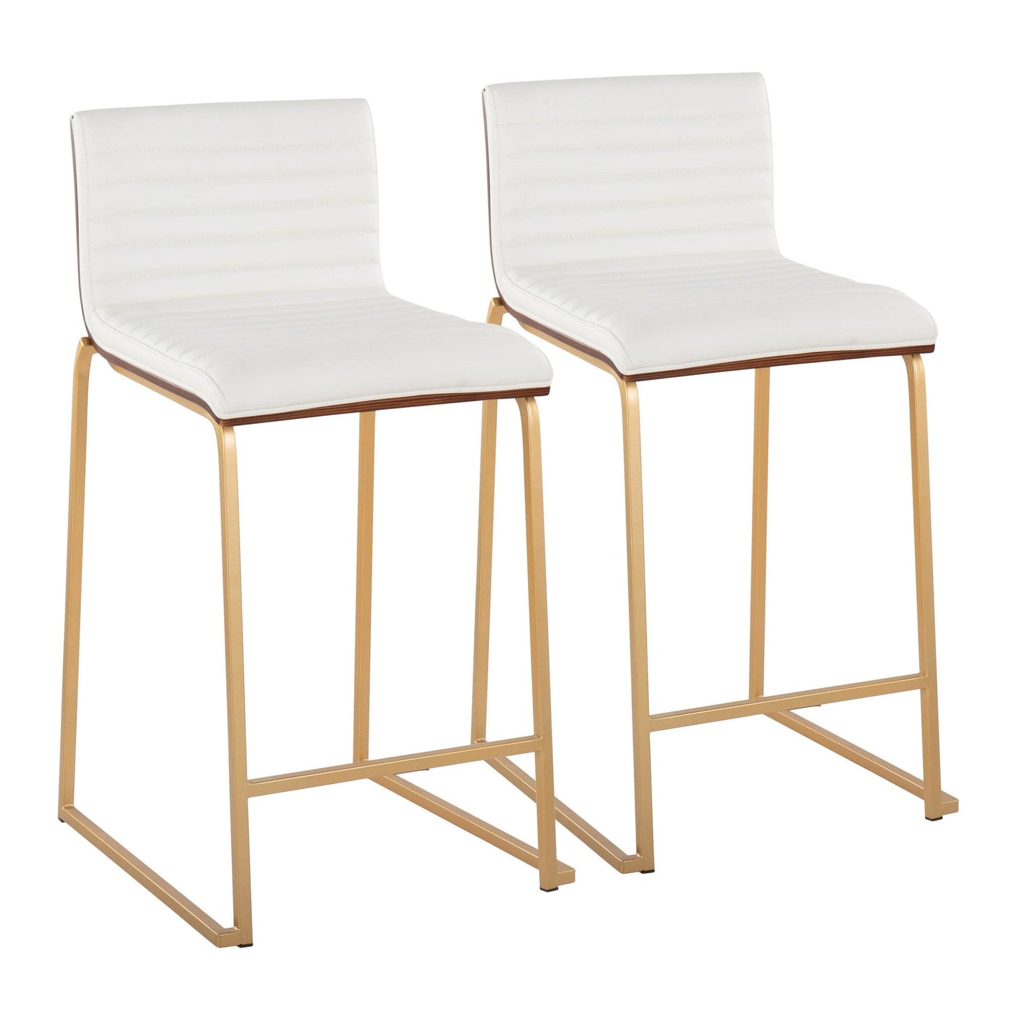 Majestic Office Furniture Mara 26" Fixed-Height Counter Stool - Set of 2