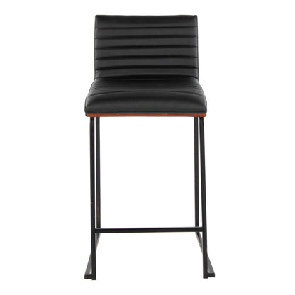 Majestic Office Furniture Mara 26" Fixed-Height Counter Stool - Set of 2