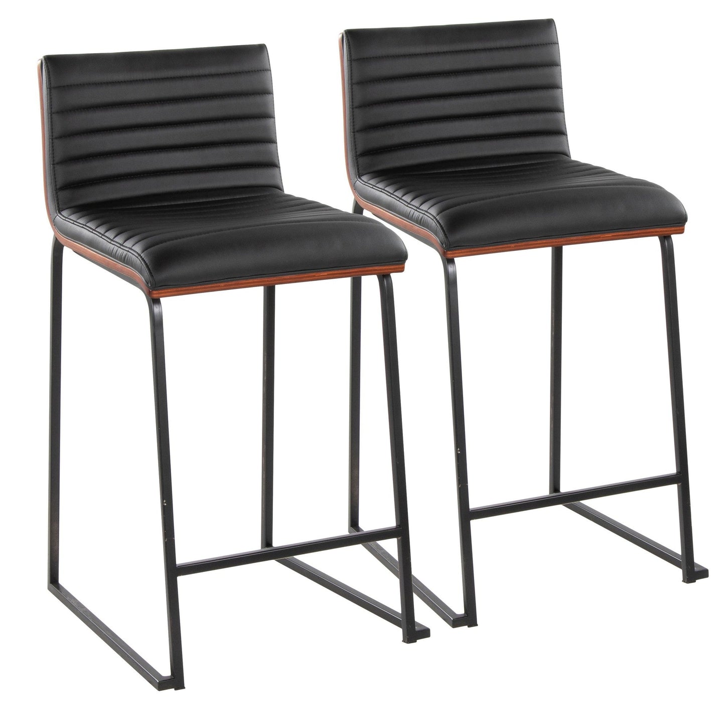 Majestic Office Furniture Mara 26" Fixed-Height Counter Stool - Set of 2