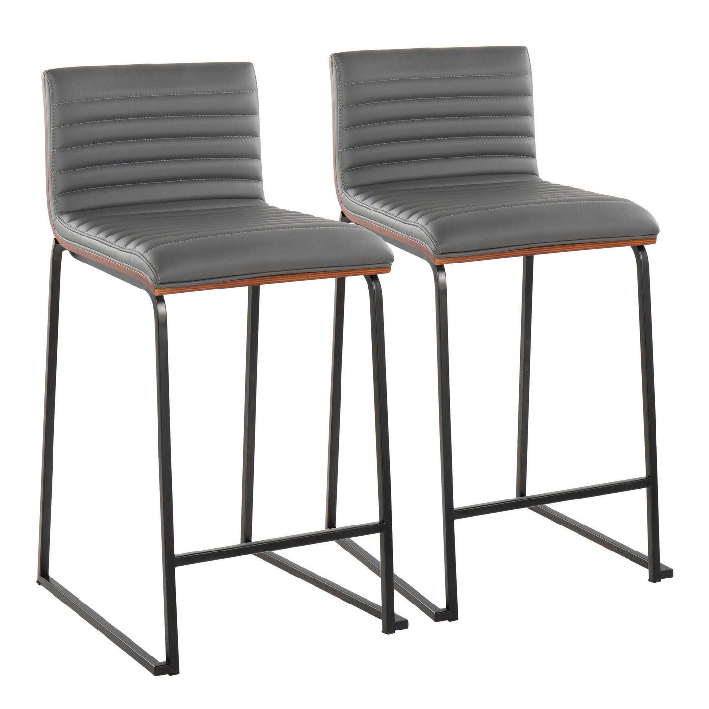 Majestic Office Furniture Mara 26" Fixed-Height Counter Stool - Set of 2