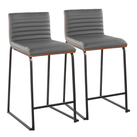 Majestic Office Furniture Mara 26" Fixed-Height Counter Stool - Set of 2