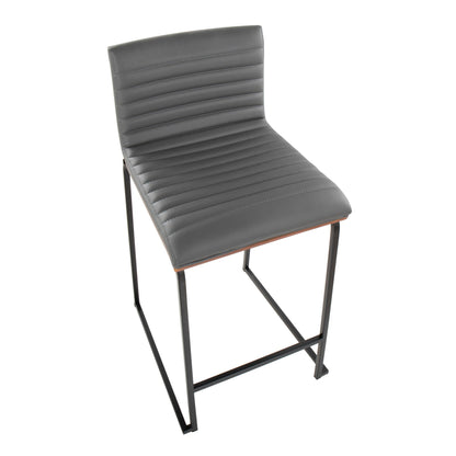 Majestic Office Furniture Mara 26" Fixed-Height Counter Stool - Set of 2