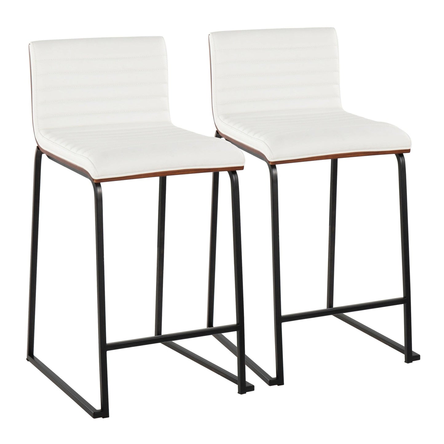 Majestic Office Furniture Mara 26" Fixed-Height Counter Stool - Set of 2