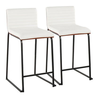 Majestic Office Furniture Mara 26" Fixed-Height Counter Stool - Set of 2