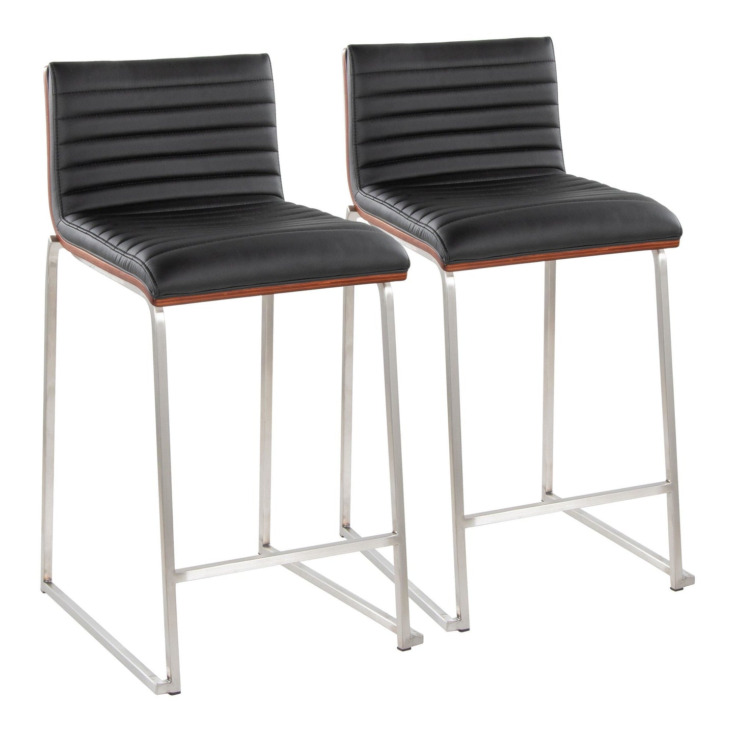 Majestic Office Furniture Mara 26" Fixed-Height Counter Stool - Set of 2