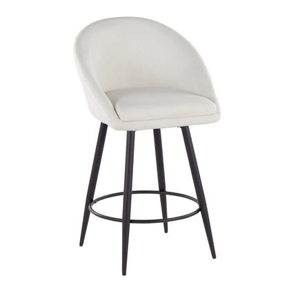 Majestic Office Furniture Highback 26" Fixed-Height Counter Stool - Set of 2