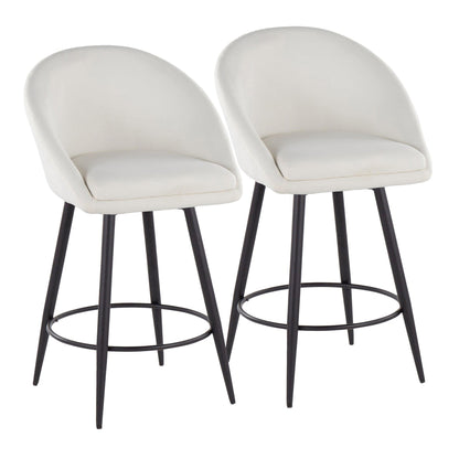 Majestic Office Furniture Highback 26" Fixed-Height Counter Stool - Set of 2