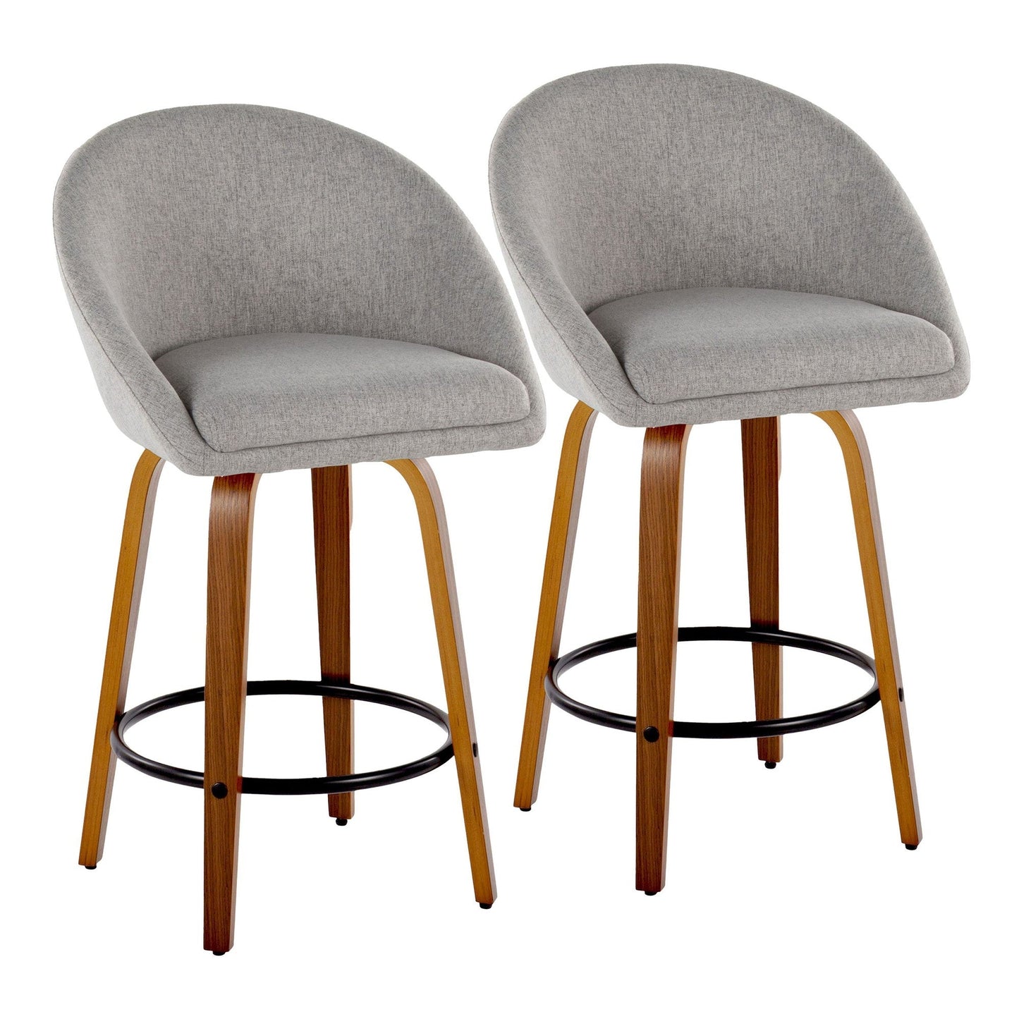 Majestic Office Furniture Highback 26" Fixed-Height Counter Stool - Set of 2