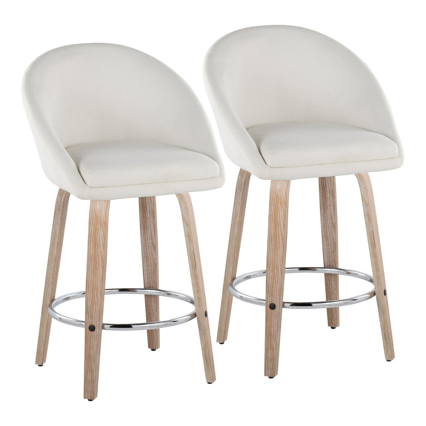 Majestic Office Furniture Highback 26" Fixed-Height Counter Stool - Set of 2