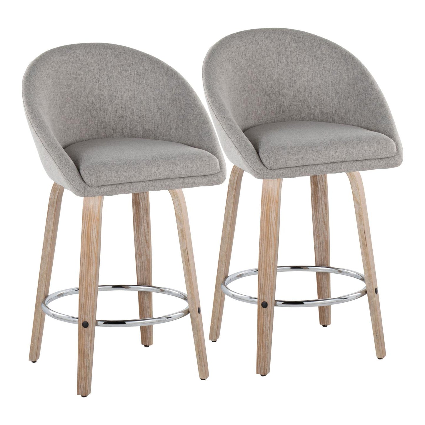 Majestic Office Furniture Highback 26" Fixed-Height Counter Stool - Set of 2