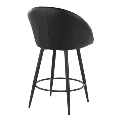 Majestic Office Furniture Highback 26" Fixed-Height Counter Stool - Set of 2