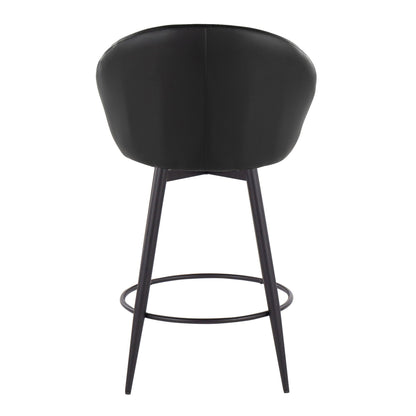 Majestic Office Furniture Highback 26" Fixed-Height Counter Stool - Set of 2