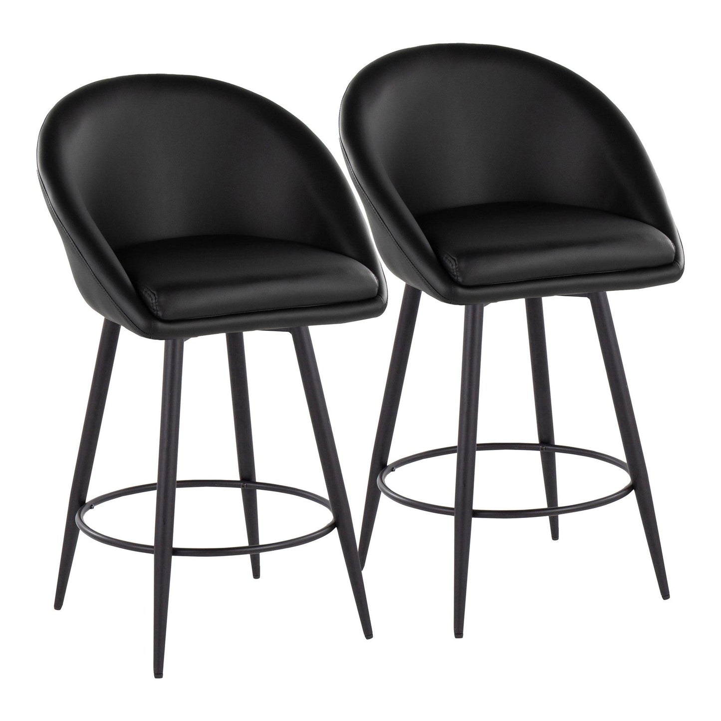 Majestic Office Furniture Highback 26" Fixed-Height Counter Stool - Set of 2