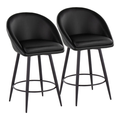 Majestic Office Furniture Highback 26" Fixed-Height Counter Stool - Set of 2