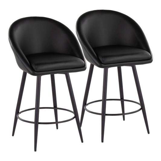 Majestic Office Furniture Highback 26" Fixed-Height Counter Stool - Set of 2