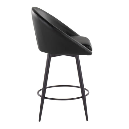 Majestic Office Furniture Highback 26" Fixed-Height Counter Stool - Set of 2
