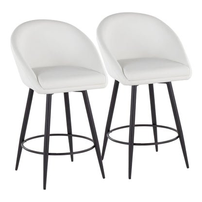 Majestic Office Furniture Highback 26" Fixed-Height Counter Stool - Set of 2