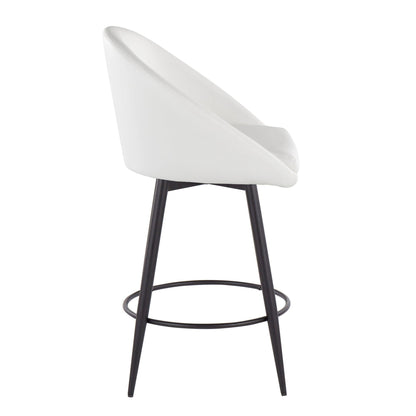Majestic Office Furniture Highback 26" Fixed-Height Counter Stool - Set of 2