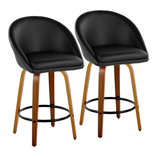 Majestic Office Furniture Highback 26" Fixed-Height Counter Stool - Set of 2