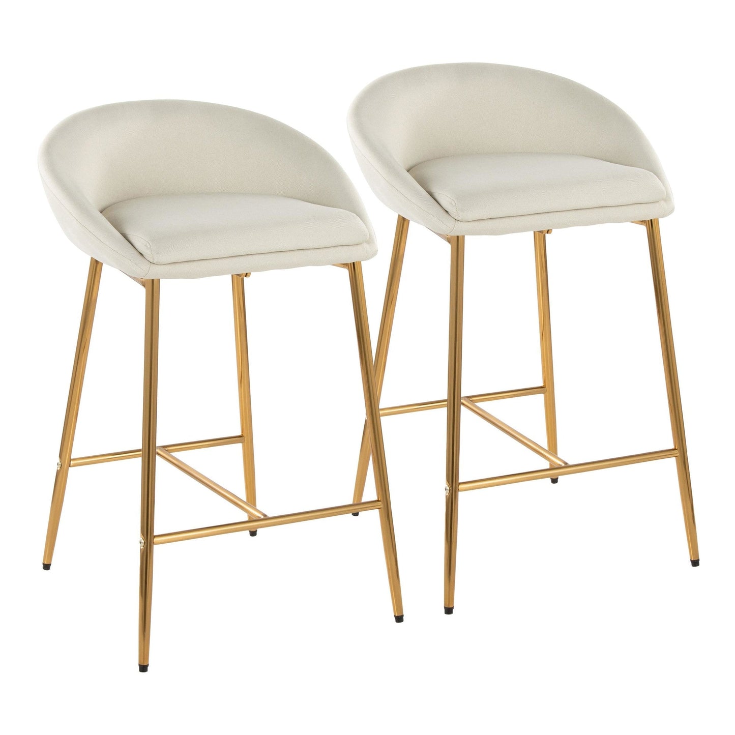 Majestic Office Furniture 26" Fixed-Height Counter Stool - Set of 2