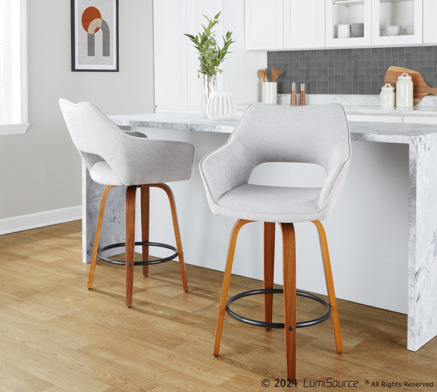 Majestic Office Furniture 26" Fixed-Height Counter Stool - Set of 2