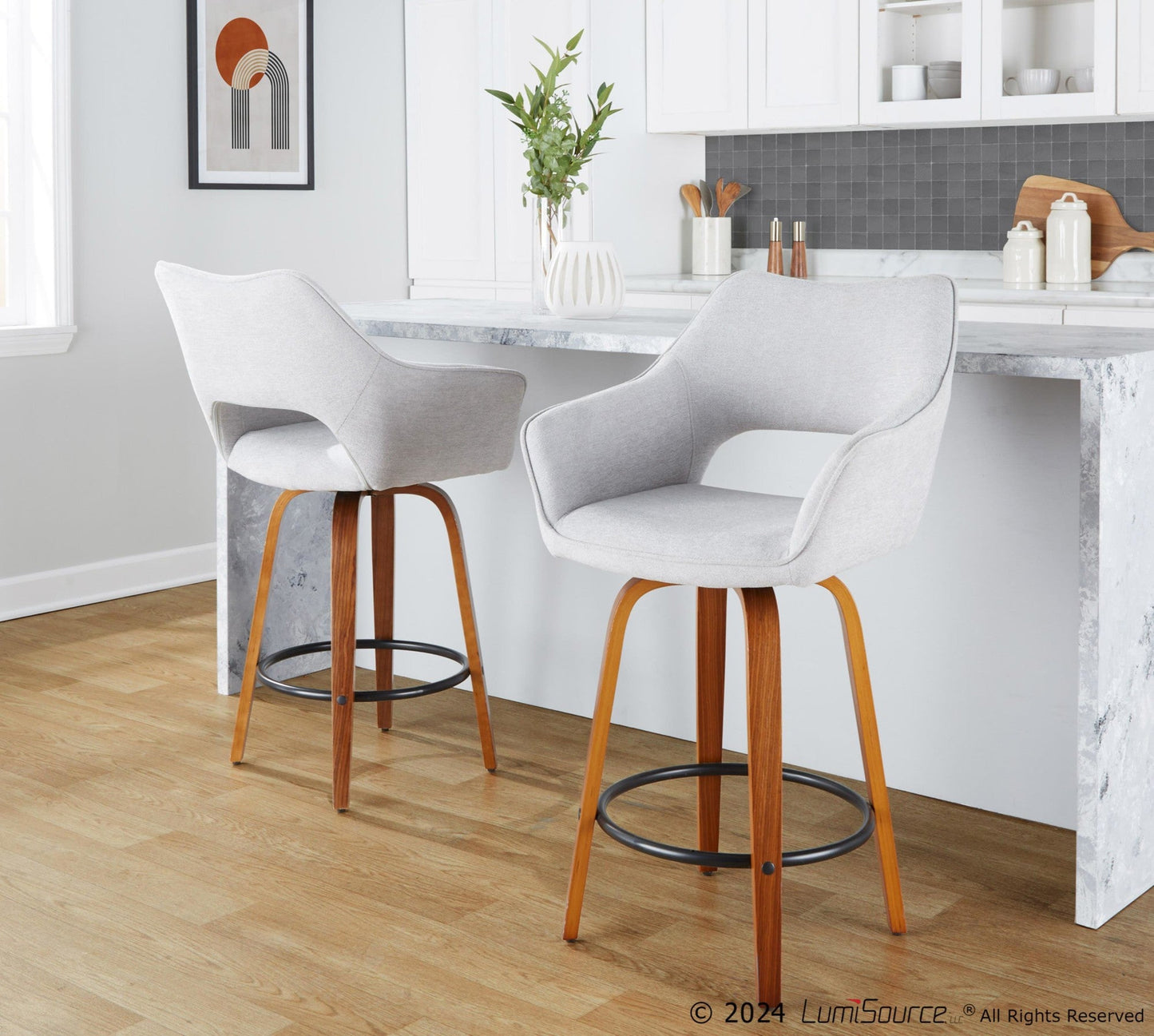 Majestic Office Furniture 26" Fixed-Height Counter Stool - Set of 2