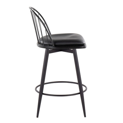 Majestic Office Furniture 26" Fixed-Height Counter Stool - Set of 2