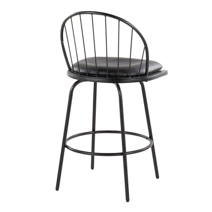Majestic Office Furniture Claire 26" Fixed-Height Counter Stool - Set of 2