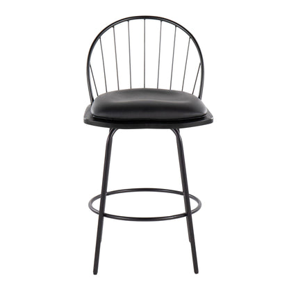 Majestic Office Furniture Claire 26" Fixed-Height Counter Stool - Set of 2