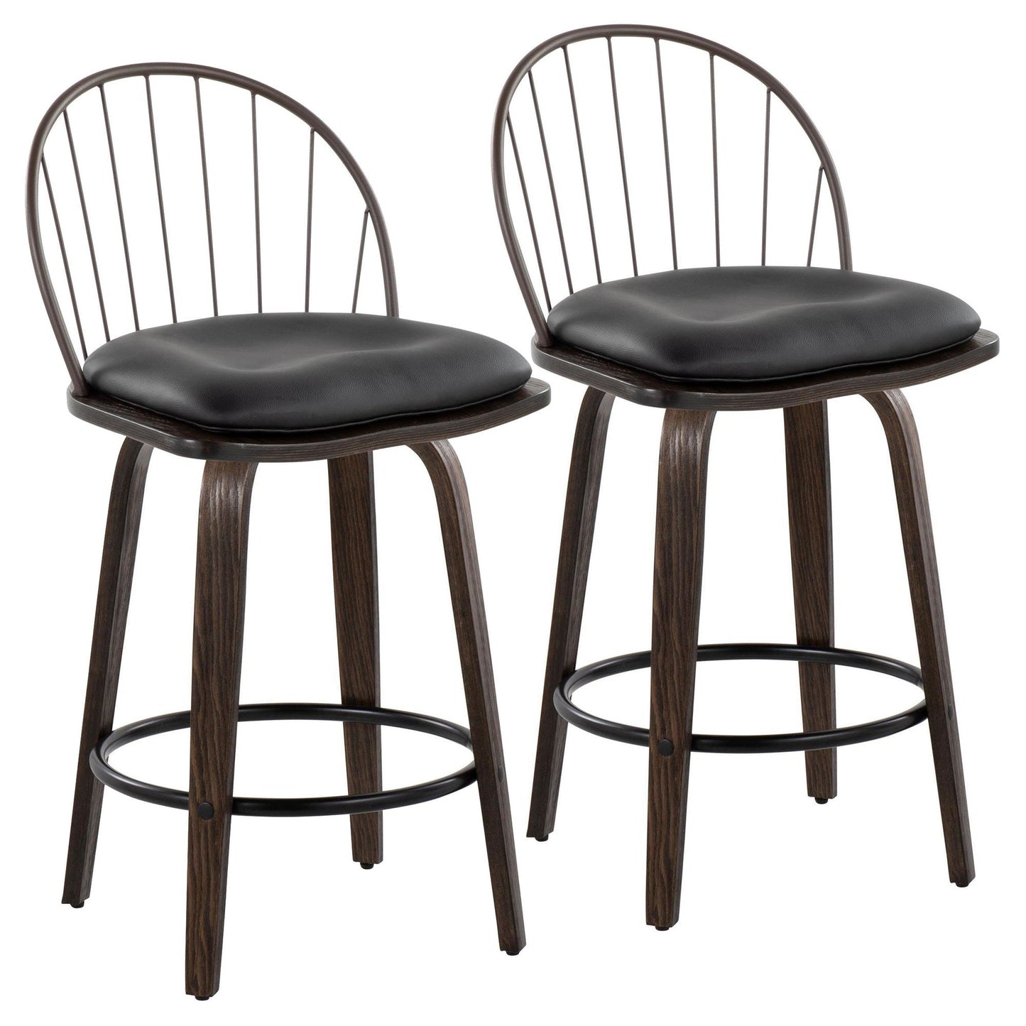 Majestic Office Furniture 26" Fixed-Height Counter Stool - Set of 2
