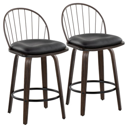 Majestic Office Furniture 26" Fixed-Height Counter Stool - Set of 2