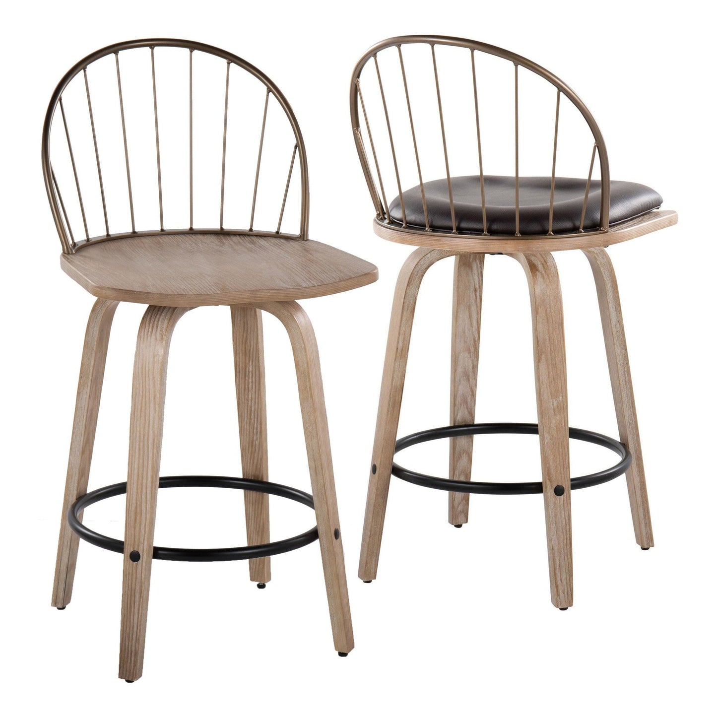 Majestic Office Furniture 26" Fixed-Height Counter Stool - Set of 2