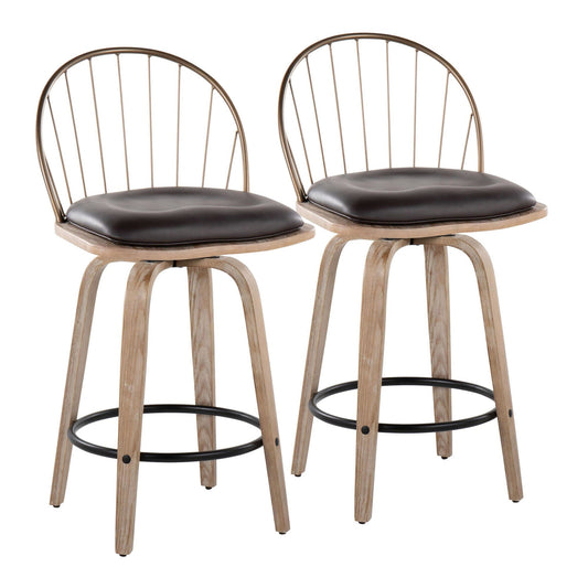 Majestic Office Furniture 26" Fixed-Height Counter Stool - Set of 2