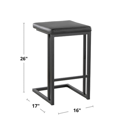 Majestic Office Furniture 26" Fixed-Height Counter Stool - Set of 2