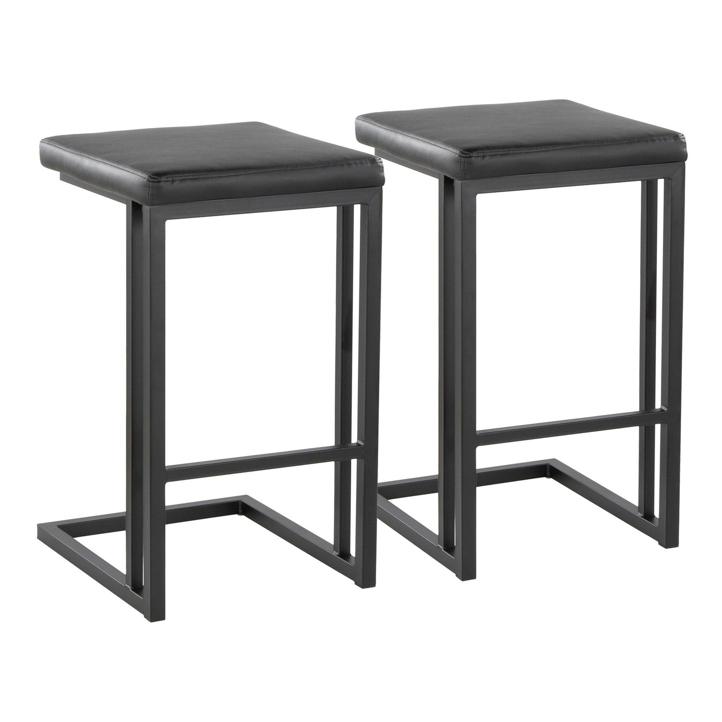 Majestic Office Furniture 26" Fixed-Height Counter Stool - Set of 2
