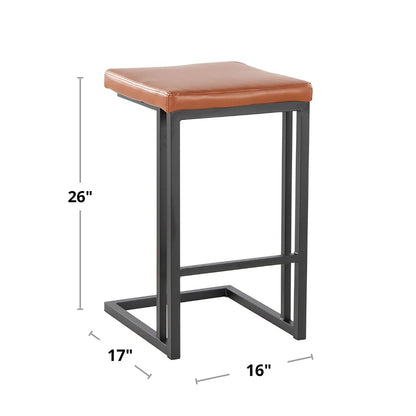 Majestic Office Furniture 26" Fixed-Height Counter Stool - Set of 2