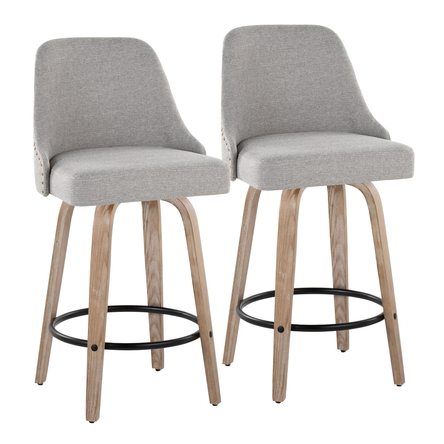 Majestic Office Furniture Marcel 27" Fixed-Height Counter Stool - Set of 2