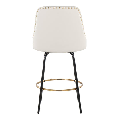 Majestic Office Furniture Marcel 27" Fixed-Height Counter Stool - Set of 2