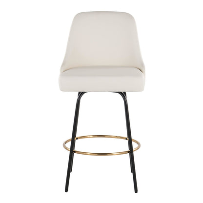 Majestic Office Furniture Marcel 27" Fixed-Height Counter Stool - Set of 2