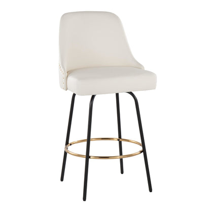 Majestic Office Furniture Marcel 27" Fixed-Height Counter Stool - Set of 2