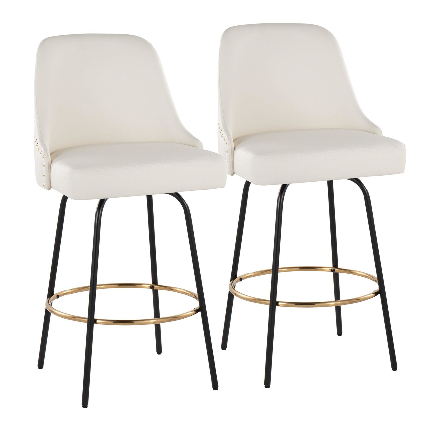 Majestic Office Furniture Marcel 27" Fixed-Height Counter Stool - Set of 2