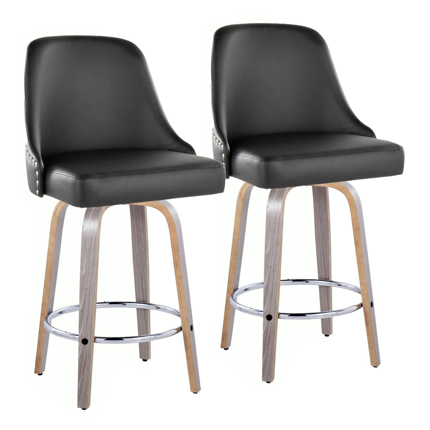 Majestic Office Furniture Marcel 26" Fixed-Height Counter Stool - Set of 2