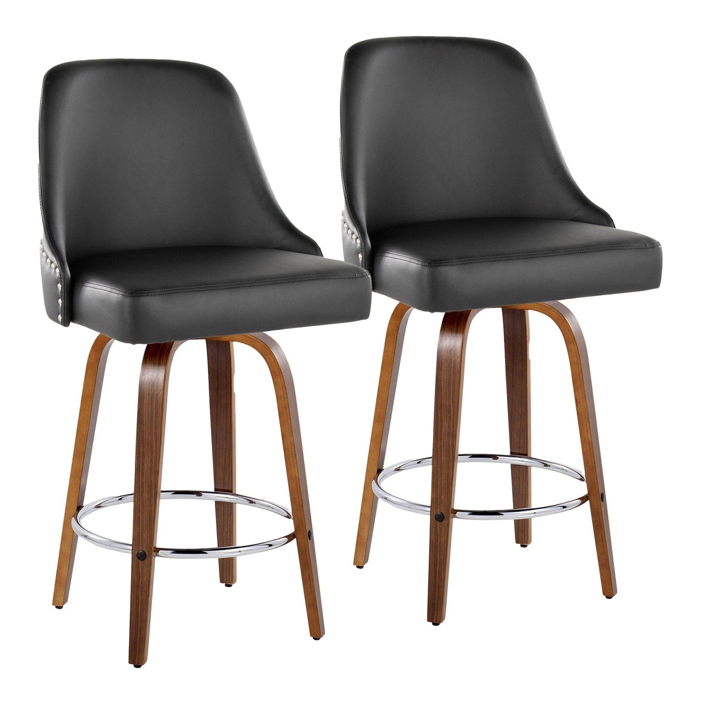 Majestic Office Furniture Marcel 26" Fixed-Height Counter Stool - Set of 2