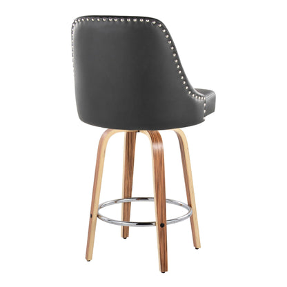 Majestic Office Furniture Marcel 26" Fixed-Height Counter Stool - Set of 2