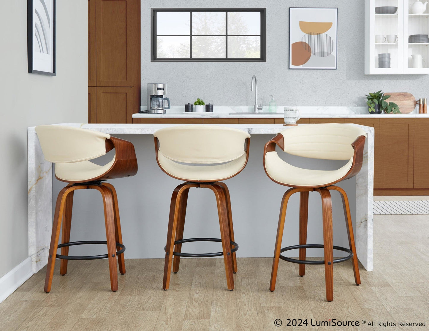 Majestic Office Furniture 26" Fixed-Height Counter Stool - Set of 2